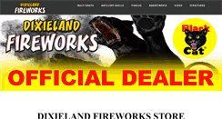 Desktop Screenshot of dixielandfireworks.com