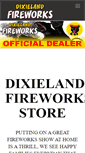 Mobile Screenshot of dixielandfireworks.com