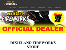 Tablet Screenshot of dixielandfireworks.com